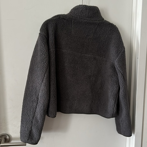 GIRLFRIEND COLLECTIVE Gray Half-Zip Sweater - Picture 6 of 7